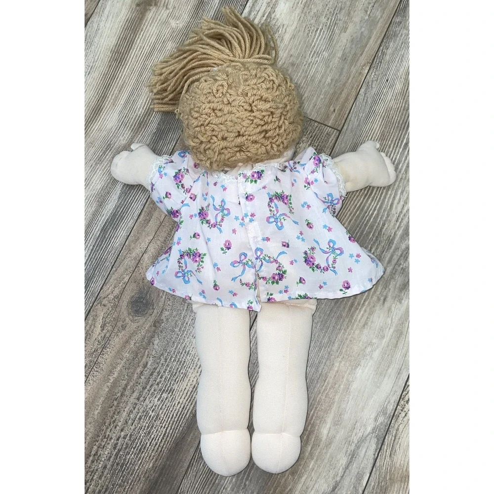 vintage Handmade Soft Sculpture‎ Caucasian Cabbage Patch Doll